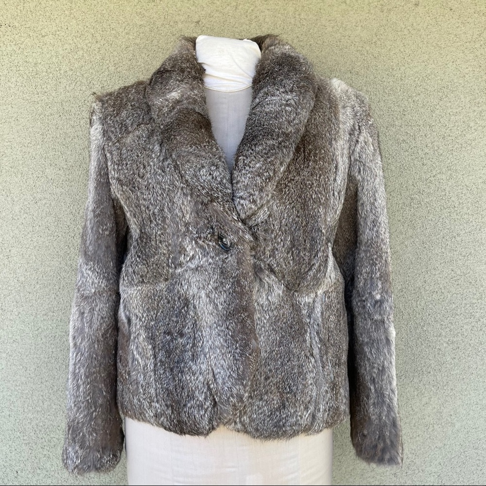 Vintage rabbit fur coat - Picture 3 of 9